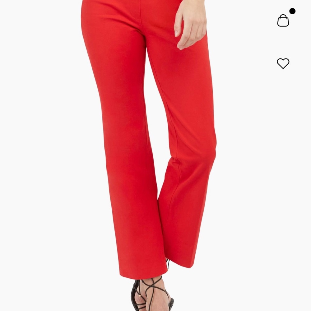 SPANX Red Flare Boot Cut Pants